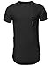 Youstar Men's Short Sleeve Quilted Pocket & Distressed T-shirts