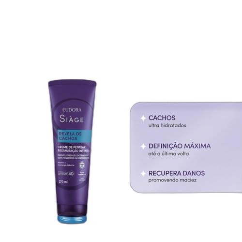 Eudora Creme Para Pentear Siàge Revela Os Cachos 270ml