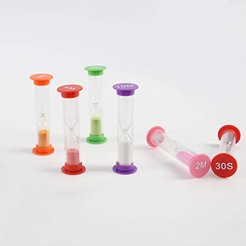 3 otters Sand Timers Combo Pack, 8PCS Sand Timers Colorful Hourglasses Sandglass Timer for Time Management