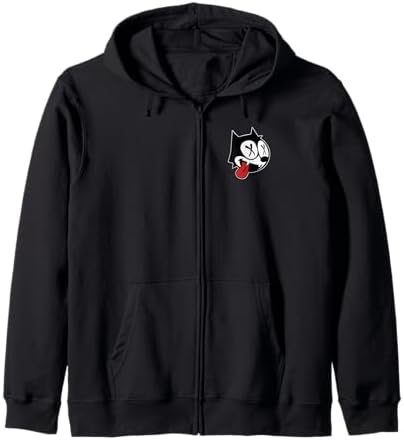Amazon.com: Felix The Cat Portrait Zip Hoodie : Clothing, Shoes