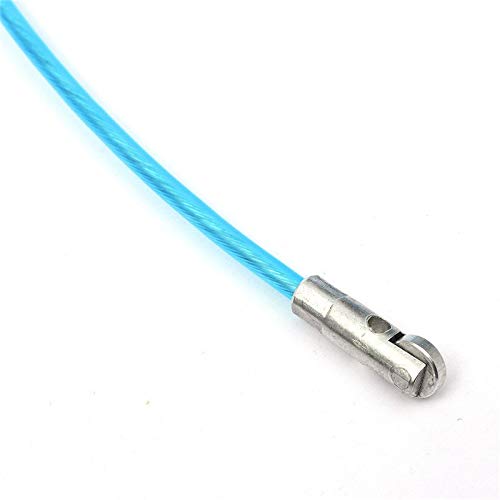 Isali Nylon Steel Electrician Fish Tape Conduit Nylon Cable Puller with Wheel Blue Durable Quality