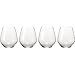 Spiegelau Authentis Wine Glasses, Set of 4, European-Made Lead-Free Crystal, Modern Stemless, Dishwasher Safe, Professional Quality Stemless Wine Glass Gift Set, 22 oz