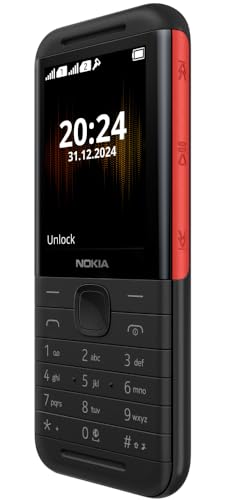 Nokia 5310 Dual SIM Keypad Phone with MP3 Player, Wireless FM Radio and Rear Camera with Flash | 1 Year Replacement Guarantee | Black/Red 4