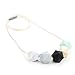 Lofca Silicone Teething Necklace for Mom to Wear-Great Baby Teether Toys-BPA Free Chew Beads-Breastfeeding Nursing Necklace Soothes Aching Gums-'Page'(Mint)