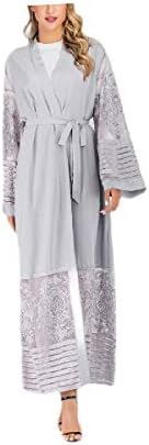 EnergyWomen Open Front Long Cardi Premium Fashional Kaftan Maxi Dress