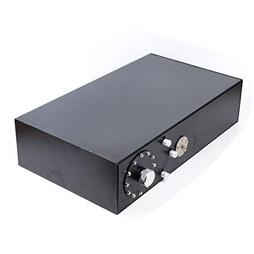RANZHIX 64 L 17-Gallon Top Feed Fuel Cell Gas Tank Aluminum Polished Racing Street Drift Strip Fuel Cell Tank W/Level Sender(Black)