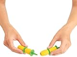 Kuhn Rikon Corn Holder Set 8 Pieces Yellow/Green Plastic 1.5x2x17.5 cm view 4