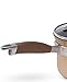 Anolon Advanced Bronze Hard-Anodized Nonstick 3-Quart Covered Straining Saucepan with Pour Spouts