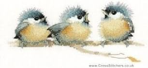 VALERIE PFEIFFER TRIOS Sitting Pretty Cross Stitch Kit 27 Count