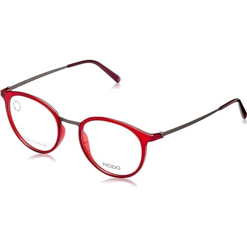 MODO & ECO 7063 Brille, Rot, 50 Unisex, Erwachsene, Rot