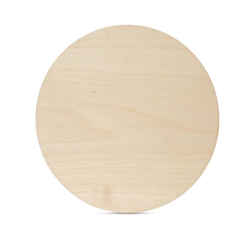 Woodpeckers Wood Circles 15 inch, 1/8 Inch Thick, Birch Plywood Discs, Pack of 1 Unfinished Wood Circles for Crafts, Wood Rounds by