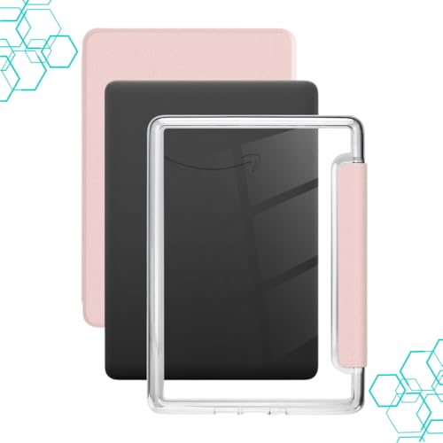Capa Para Kindle 11ª Geração 2024 e 2022 (C2V2L3 e RS23CV) 6 Polegadas Acrílico Sistema de Hibernação - Fechamento Magnético (Rosa)