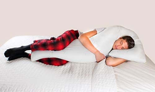 Enimay 7Heaven Luxury Full Size Body Pillow 100% CertiPUR-US Certified Shredded Memory Foam Made in USA (Adult) - Thumbnail 7