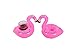 Mingge Inflatable Pool Drink Holder - Each 2 pcs Flamingo , Red Umbrella, Palm Tree Cup Holder Float (Set of 6)