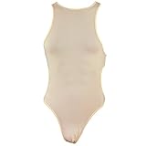 YiZYiF Men's Leotard Sport Undercloth Thong Bodysuit Buckled Open Jumpsuit Pants