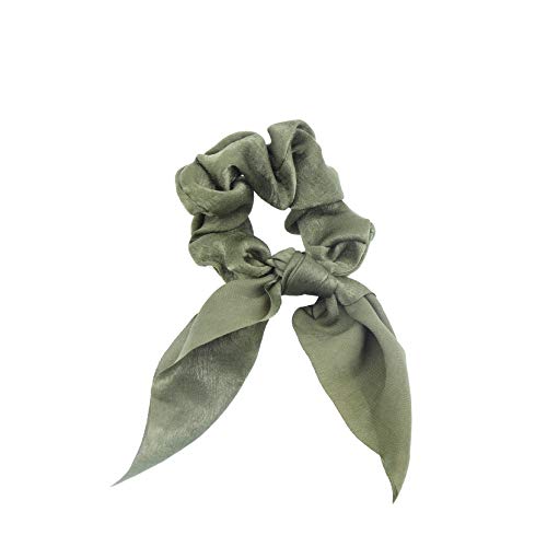 Hair Scarf Silk Scrunchies Ponytail 6 Pack Solid Dream Colors