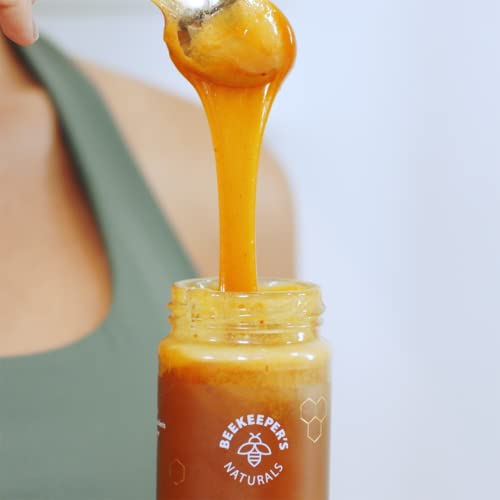 Superfood Honey by Beekeeper's Naturals Bee Pollen, Royal Jelly