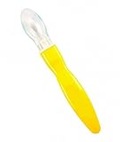 Stage 1 Ergonomic Silicone Soup/Liquid Feeding Spoon (Yellow)
