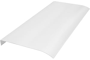 EAPMIC Awning Canopy,Clear Rain Shelter Cover for Door & Window, Polycarbonate Outdoor Entrance Awning for Front & Rear Doors Windows (Frosted, 19.17 * 47.2")