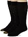 Gold Toe Men's Big and Tall Rayon Fashion 3 Pack Socks, Black, 13-15