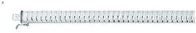Sterling Silver Rhodium Diamond Cut Cleopatra Bracelets