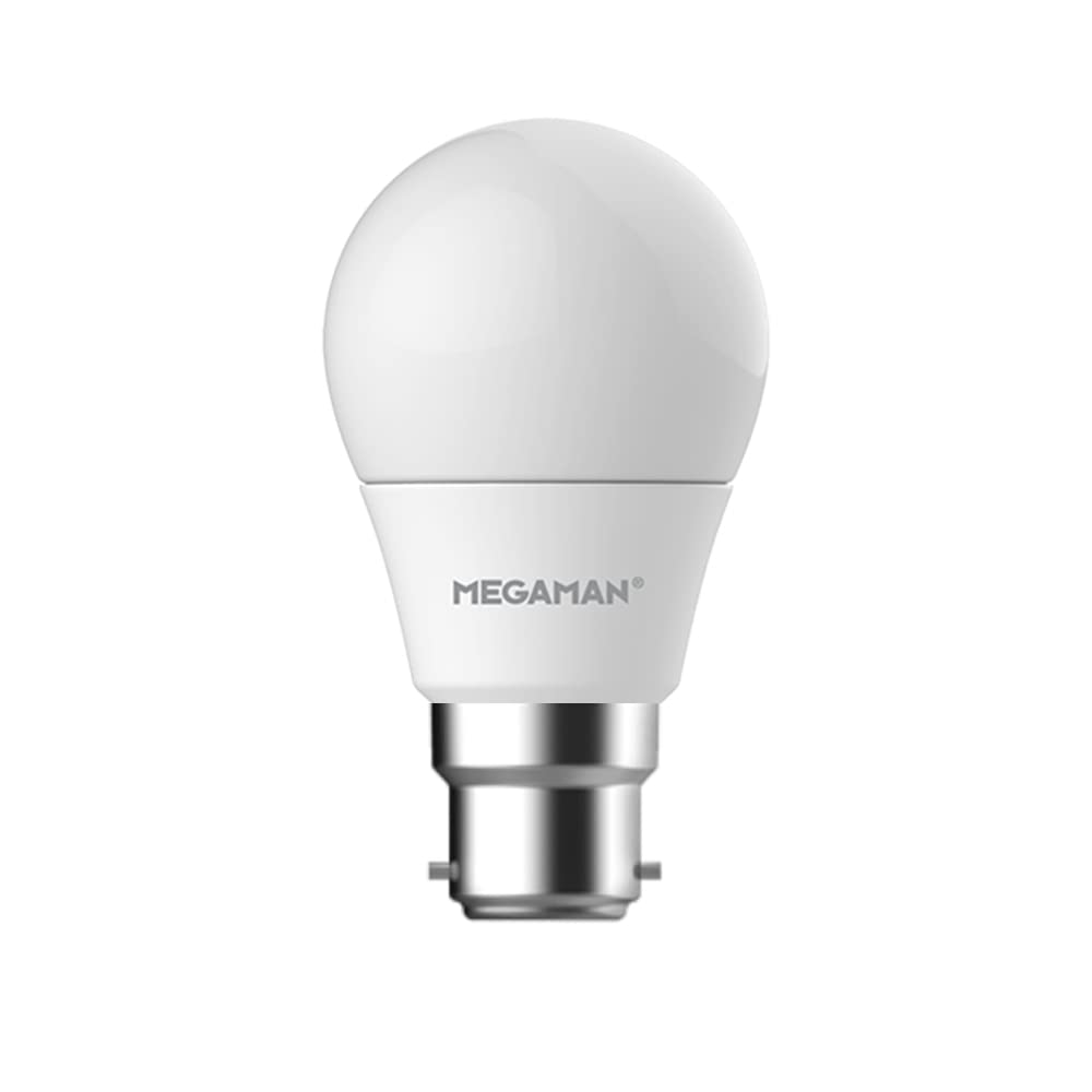 Megaman LED 711110 Dimmable Classic Opal Golf Ball B22 4000K Cool White 5.5W (1)