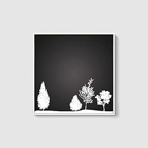 Framed Canvas Wall Art for Living Room, Bedroom Abstract Trees Canvas Prints for Home Decoration Ready to Hang - 16x16 inches