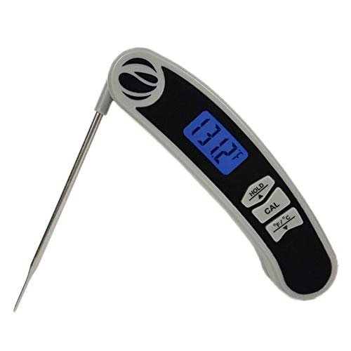 Eco4us - Digital Meat Thermometer, Folding Thermometer, Quick Read Thermometer With Stainless Steel Probe