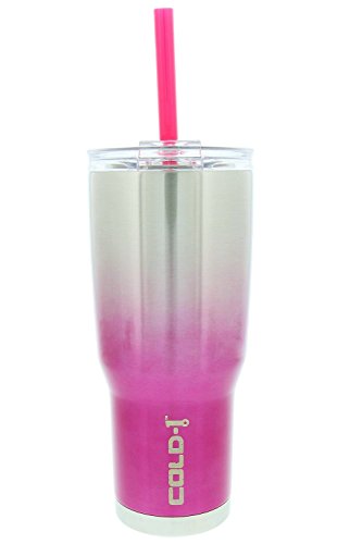 reduce COLD-1 Ombre Insulated Stainless Steel Thermal Tumbler, 24oz (Pink)