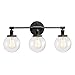 PERMO Vintage Wall Sconce Antique 3 Lights Modern Vanity Light Over Mirror Sconce with 5.9