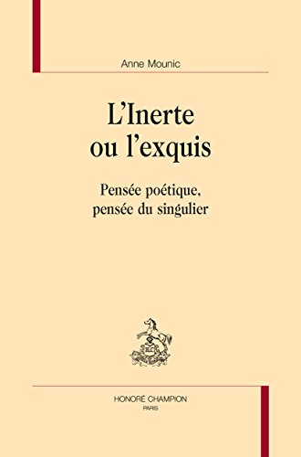 L' inerte ou l'exquis