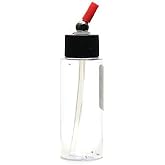 Iwata Clear Cylinder Bottles with Caps 2 oz. clear no-rust cap [PACK OF 3 ]