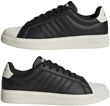 Homme Streettalk Shoes, Core Black/FTWR White/Matte Gold, 42 EU