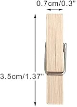 jijAcraft 3.5cm Mini Wood Pegs 100Pcs with Jute Twine for Photo Display view 2