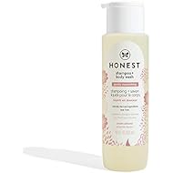 The Honest Company Gently Nourishing Sweet Almond Shampoo + Body Wash | Tear Free Baby Shampoo + Body Wash | Naturally Derived Ingredients | sulfate & Paraben Free Baby Wash | 18 Fl. Oz