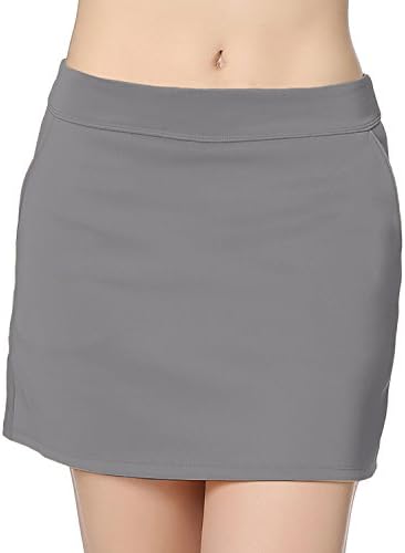 HonourTraining Women's Flat Tennis Skort Patchwork Skirt