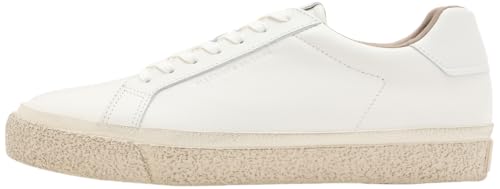 AllSaints Men's KLOP LTHR Low TOP White 7M
