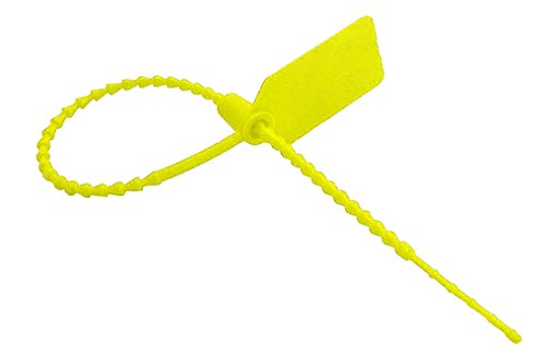 Security Tag Seal/Fire Seal Fastener - Different Pack Sizes & Colours Available (Yellow, 50 Pieces)