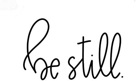 Creative Concept Ideas Be Still CCI Decal Vinyl Sticker|Cars Trucks Vans Walls Laptop|Black|5.5 x 3.5 in|CCI2061