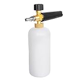 AutoCare Adjustable Foam Cannon Gun Snow Foam Lance Adapter Soap Dispenser With 1/4" Quick Connector for Pressure Washer Gun