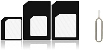 Nemrado jjl SIM Card Adapter Converter to Micro and Standard SIM Card Free iPhone Tray Open Eject Pin Tool