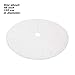 EDLDECCO 48 inch Snowy White Faux Fur Christmas Tree Skirt Luxury Soft Double Layers a Fine Decorative Handicraft for Holiday Party Pet Favors