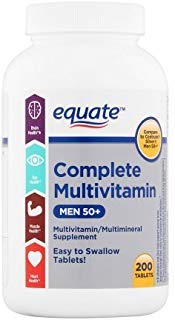 EQUATE COMPLETE MULTIVITAMIN FOR MEN 50+, 200 CT