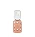 Lifefactory 4-Ounce BPA-Free Glass Baby Bottle with Protective Silicone Sleeve and Stage 1 Nipple, Cantaloupe primary