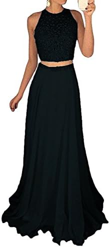 Icy Sun Women's Long Two Piece Prom Dress With Bodice Evening Gowns Is079