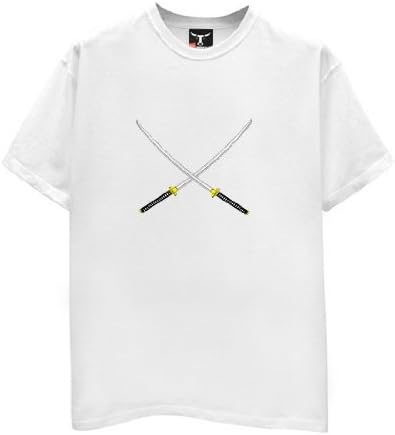 Samurai Swords T-Shirt-Mens-White-X-Large