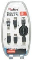 Cyberpower Retractable USB 2.0 Kit - 3.2ft Cable