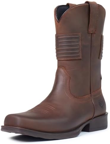 BMVY9 MENS SIDEPASS WESTERN BOOT BARREL BROWN/CASK BLACK 13 WIDE Sz BMVY9 Mens Sidepass Western Boot Barrel Brown/Cask Black  main image 4