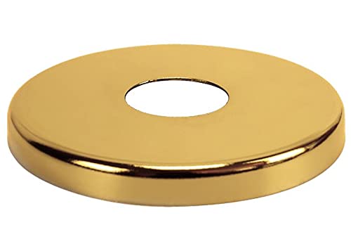 21mm 1/2" Inch BSP Gold Colour Steel Valve Tap Pipe Cover Collar 8mm High