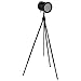 Amazon Brand – Stone & Beam Vintage Industrial Spotlight Tripod Floor Lamp With LED Light Bulb - 25.5 x 25.5 x 60 Inches, Black